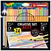 ARTY Creative Set - Set Creativo - Astuccio da 24 - 11 Fineliner point 88 + 13 Pennarelli Premium Pen 68 - Colori Pastello - Foto miniatura 1