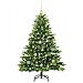 Albero di Natale artificiale con 150 LED Verde 150 cm PE e PVC - Foto miniatura 3
