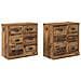 Sideboards con cassetto 2 pcs Legno vecchio 70 x 35,5 x 67,5 cm - Foto miniatura 1