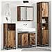 Set di mobili per il bagno con cassetto 3 pcs Legno vecchio - Foto miniatura 2