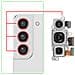 Tripla Fotocamera Posteriore Per Galaxy S22 / S22 Plus Modulo Fotografico Completo - Foto miniatura 3