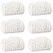 Coperte da Pile 6 pcs Bianco 270 x 240 cm Panno - Foto miniatura 1