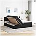 Letto con Contenitore con materasso Nero 90 x 200 cm - Foto miniatura 4
