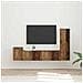 Set mobile TV 4 pcs Legno vecchio Legno multistrato - Foto miniatura 2