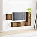 Set mobile TV 4 pcs Legno vecchio Legno multistrato - Foto miniatura 4