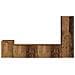 Set mobile TV 4 pcs Legno vecchio Legno multistrato - Foto miniatura 8