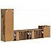 Set mobile TV 4 pcs Legno vecchio Legno multistrato - Foto miniatura 9