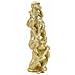 Scultura Tre Scimmie Sagge Tower In Resina Dorata - Foto miniatura 4
