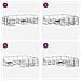 Set di divani da esterno 11 pcs Grigio Naturale e Chiaro - Foto miniatura 8