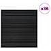 Piastrella per Tappeto Rigato Grigio Chiaro 50 x 50 cm 36 pcs - Foto miniatura 3