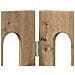 Recinto pieghevole per animali 2 pcs Rovere Artigianale - Foto miniatura 5