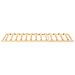 Base a doghe Marrone 70 x 190 cm Legno massello di faggio - Foto miniatura 3