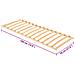 Base a doghe Marrone 70 x 190 cm Legno massello di faggio - Foto miniatura 7