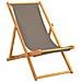 Sedia da spiaggia Tortora Legno di teak solido - Foto miniatura 1