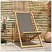 Sedia da spiaggia Tortora Legno di teak solido - Foto miniatura 2