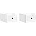 Mobiletto da notte a muro 2 pcs Bianco Lucido 33 x 34,5 x 20 cm - Foto miniatura 1
