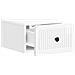 Mobiletto da notte a muro 2 pcs Bianco Lucido 33 x 34,5 x 20 cm - Foto miniatura 4