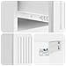 Mobiletto da notte a muro 2 pcs Bianco Lucido 33 x 34,5 x 20 cm - Foto miniatura 8