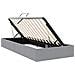 Letto con Contenitore Grigio Chiaro 203 x 100 cm Tessuto - Foto miniatura 6