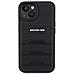 Amg Custodia In Pelle Con Linee Impressa Per Iphone 15 Plus - Nera - Foto miniatura 3