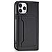 Portafoglio Magnetico Per Carte Iphone 12 Pro Max Custodia Porta Carte Nera - Foto miniatura 6