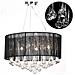 Lampadario Moderno con 85 Cristalli Nero - Foto miniatura 3