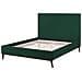 Letto In Velluto Verde Scuro 140x200cm Bayonne - Foto miniatura 25