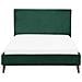Letto In Velluto Verde Scuro 140x200cm Bayonne - Foto miniatura 14