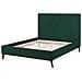 Letto In Velluto Verde Scuro 140x200cm Bayonne - Foto miniatura 23