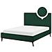 Letto In Velluto Verde Scuro 140x200cm Bayonne - Foto miniatura 26