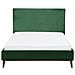 Letto In Velluto Verde Scuro 140x200cm Bayonne - Foto miniatura 7