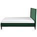 Letto In Velluto Verde Scuro 140x200cm Bayonne - Foto miniatura 5
