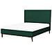 Letto In Velluto Verde Scuro 140x200cm Bayonne - Foto miniatura 15