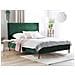 Letto In Velluto Verde Scuro 140x200cm Bayonne - Foto miniatura 11
