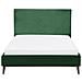 Letto In Velluto Verde Scuro 140x200cm Bayonne - Foto miniatura 6