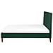 Letto In Velluto Verde Scuro 140x200cm Bayonne - Foto miniatura 13
