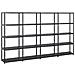 Scaffale A 5 Ripiani Nero 284x38x170 Cm In Plastica - Foto miniatura 1