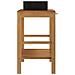 Armadietto Da Bagno In Legno Di Teak Con Lavabo In Marmo Nero - Foto miniatura 6