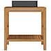 Armadietto Da Bagno In Legno Di Teak Con Lavabo In Marmo Nero - Foto miniatura 7