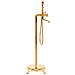 Rubinetteria a Colonna per Vasca Bagno Acciaio Inox 99,5cm Oro - Foto miniatura 2