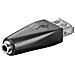 Adattatore Usb "A" Femmina - 3,5Mm Femmina - Foto miniatura 1