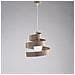Lampadario Moderna A Sospensione In Ferro Una Luce Tortora 30x H23 Cm - Foto miniatura 1