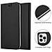 Custodia Compatibile Con Apple Iphone 13 Pro Max In Classy Nero - Coperchio Protettiva Con Chiusura Magnetica, Funzione Stand E Tasca Per Le Carte - Foto miniatura 4