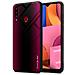 Custodia Compatibile Con Samsung Galaxy A20s - Ottica A Strisce In Cremisi Rosa - Coperchio Protettivo In Vetro Temperato E Silicone Tpu - Foto miniatura 1