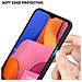 Custodia Compatibile Con Samsung Galaxy A20s - Ottica A Strisce In Cremisi Rosa - Coperchio Protettivo In Vetro Temperato E Silicone Tpu - Foto miniatura 5