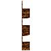 Scaffale Angolare a Muro Rovere Fumo 19x19x123 cm Multistrato - Foto miniatura 4