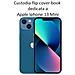 Smart Book Custodia Poket Silicone Flip Cover Case Per Apple Iphone 13 Mini Black - Foto miniatura 2