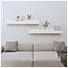 Mensole Da Parete 2 Pz Bianco 80x12x9cm Legno Massello Di Pino - Foto miniatura 1