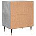 Comodini 2 Pz Grigio Cemento 40x30x50 Cm In Legno Multistrato - Foto miniatura 6