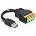 66240 Cavo Usb 0,15 M Usb 3.2 Gen 1 (3.1 Gen 1) Usb A Nero, Verde - Foto miniatura 1